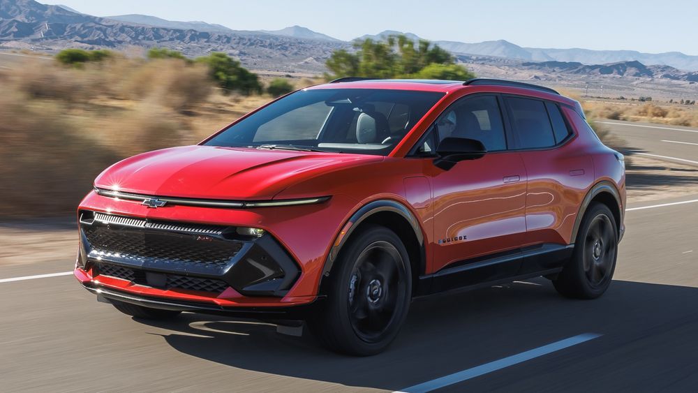 2026 Chevy Equinox EV charging at a public DC fast‑charger