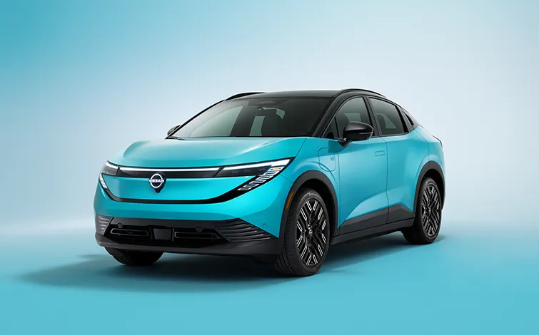 2026 Nissan Leaf electric crossover front view showcasing modern design