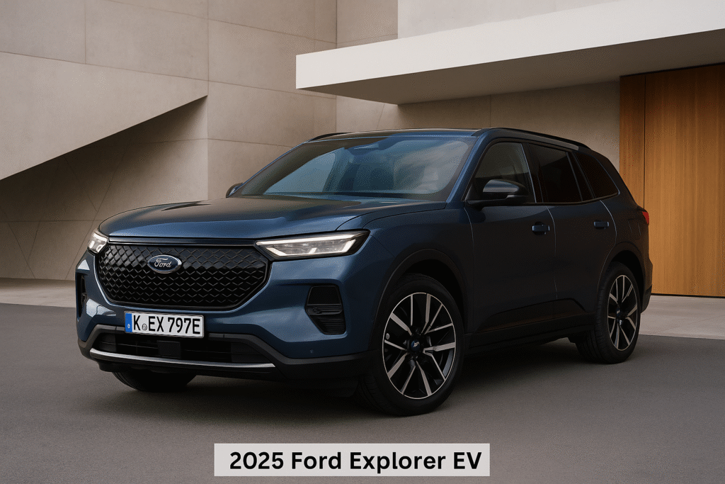 2025 Ford Explorer EV illustrated exterior design - Best SUVs in USA 2025