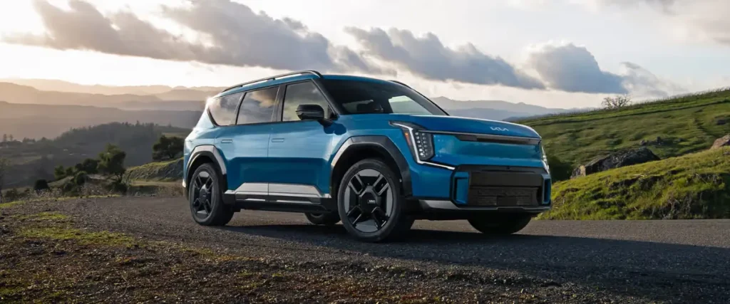 2025 Kia EV9 electric SUV side view – Best SUVs in USA 2025