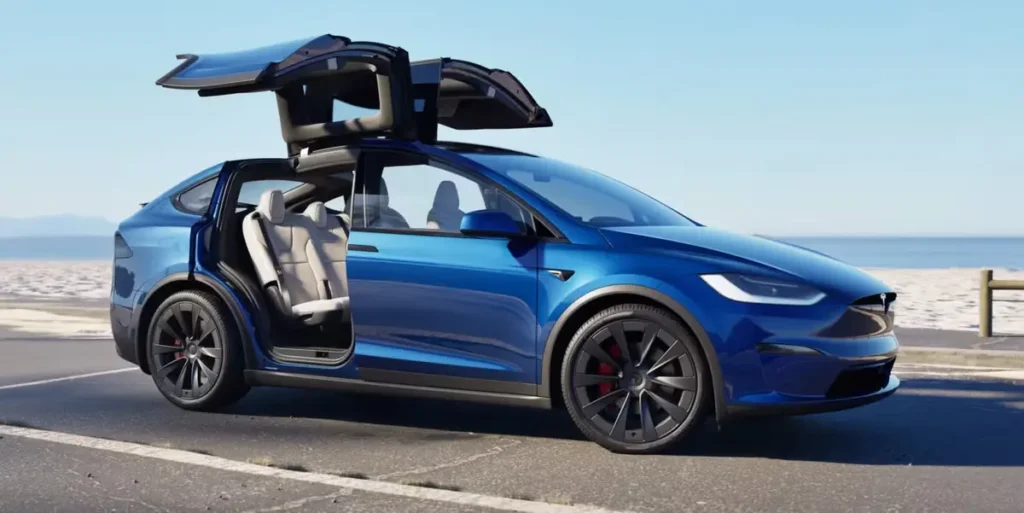 Front view of 2025 Tesla Model X luxury electric SUV - Best SUVs in USA 2025
