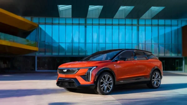Exterior view of 2025 Cadillac Optiq electric SUV – Best SUVs in USA 2025
